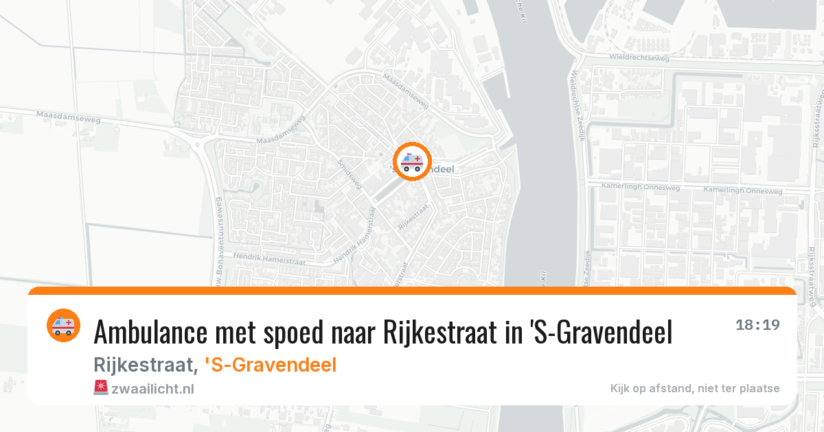 Ambulance met spoed naar Rijkestraat in 'S-Gravendeel — 5 jul 2026
