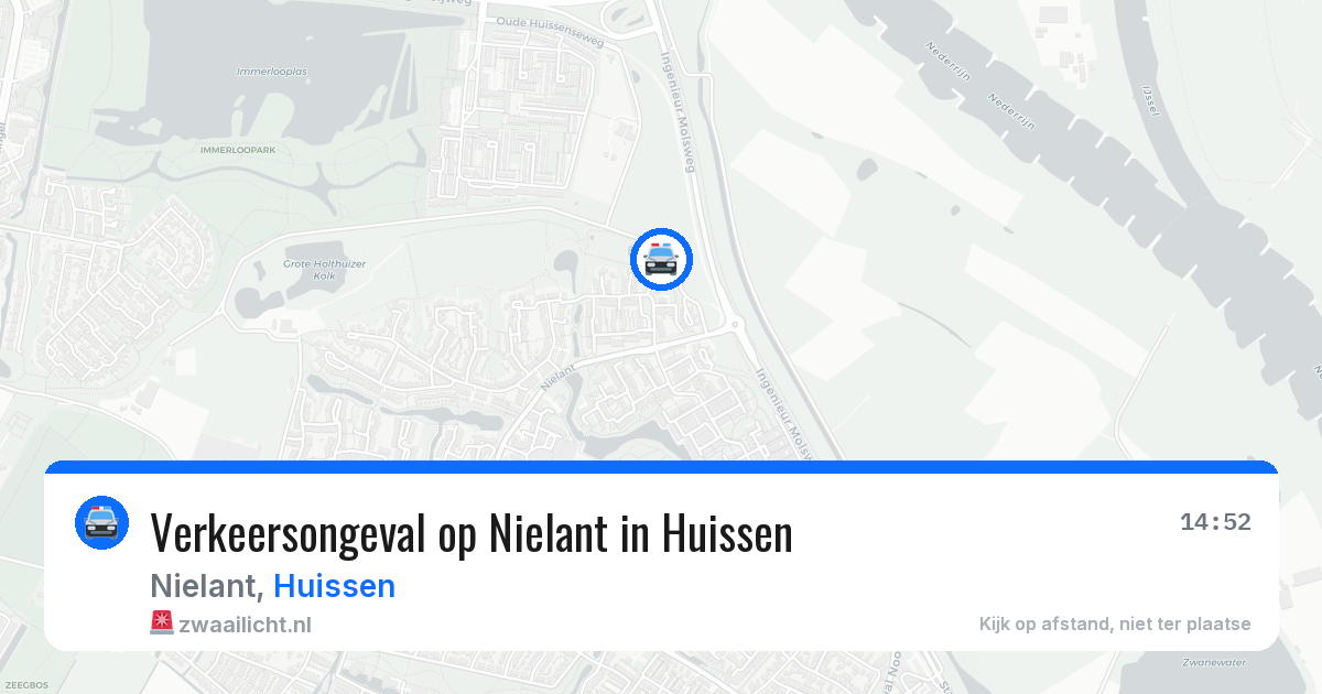Verkeersongeval op Nielant in Huissen — 23 apr 2026