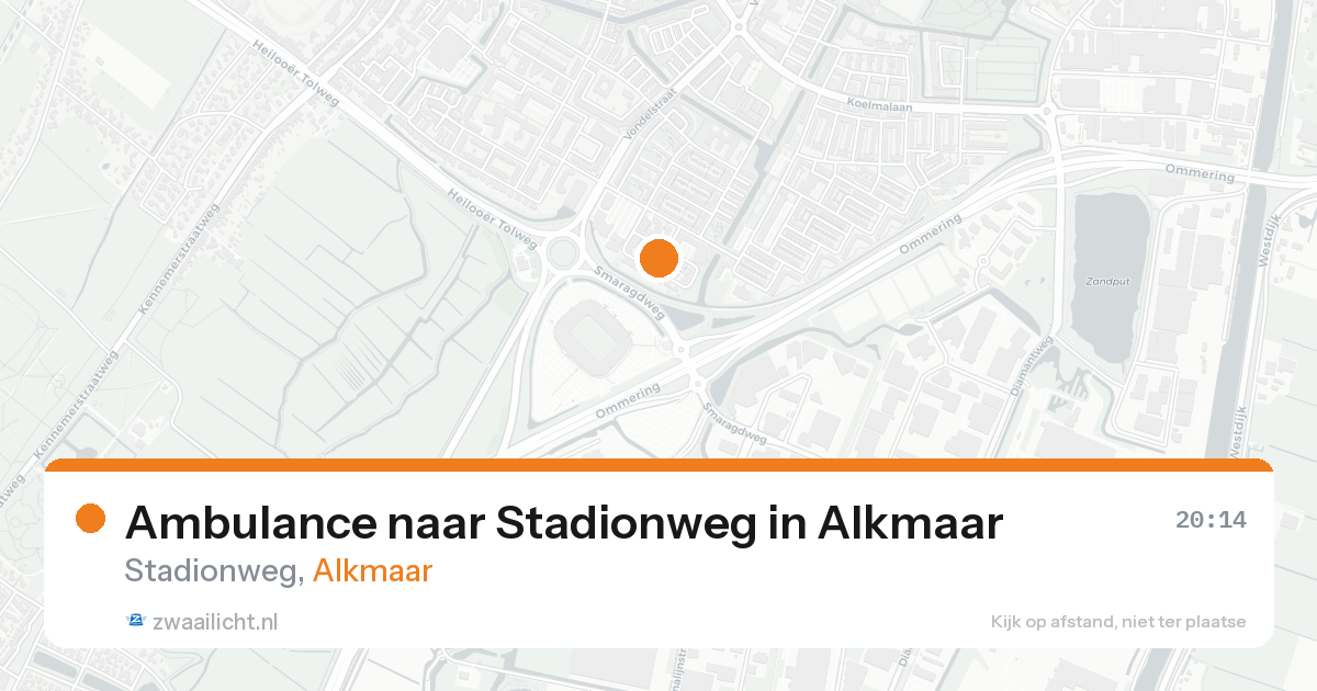Ambulance naar Stadionweg in Alkmaar — 17 mei 2026