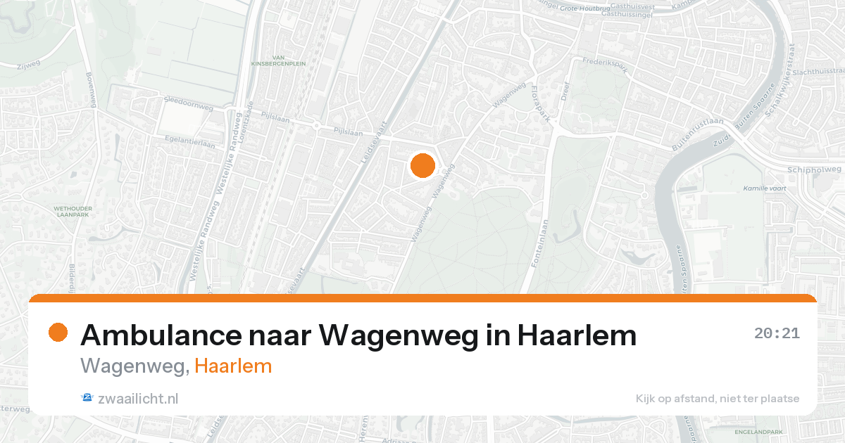 Ambulance naar Wagenweg in Haarlem — 15 aug 2026