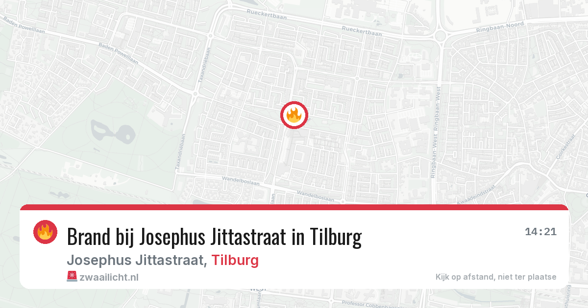 Brand bij Josephus Jittastraat in Tilburg — 27 jul 2026