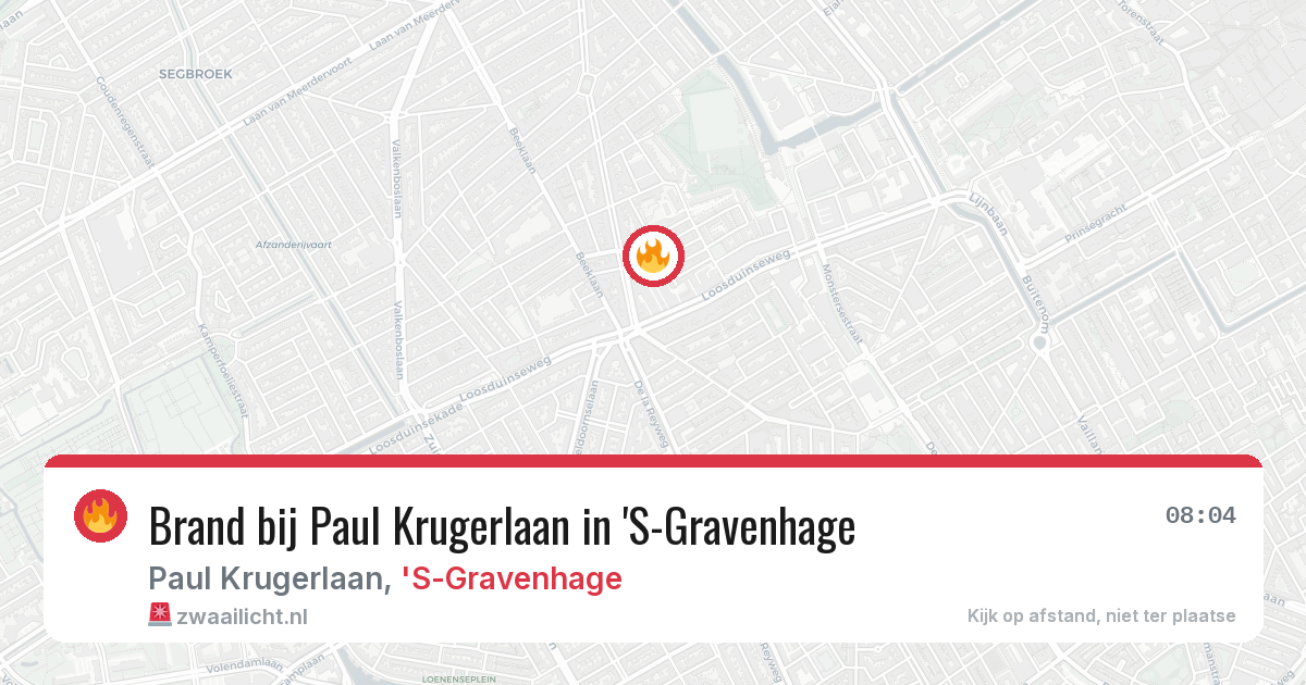 Brand bij Paul Krugerlaan in 'S-Gravenhage — 23 mei 2026