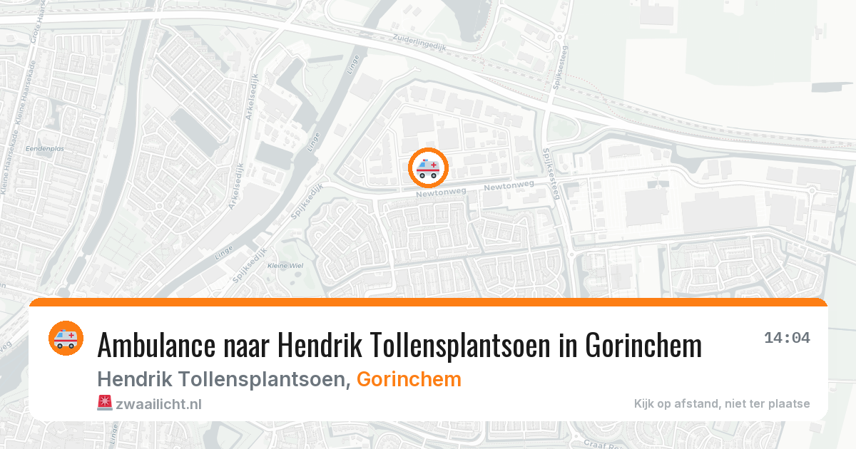 Ambulance naar Hendrik Tollensplantsoen in Gorinchem — 1 aug 2026