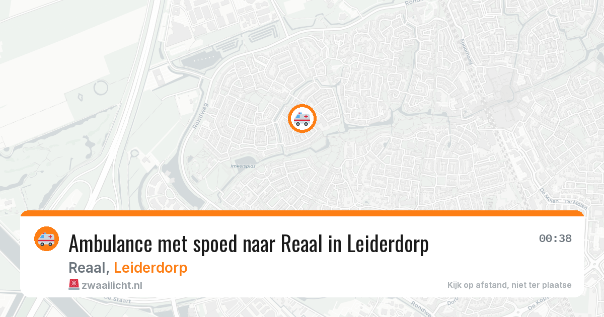 Ambulance met spoed naar Reaal in Leiderdorp — 24 jan 2026