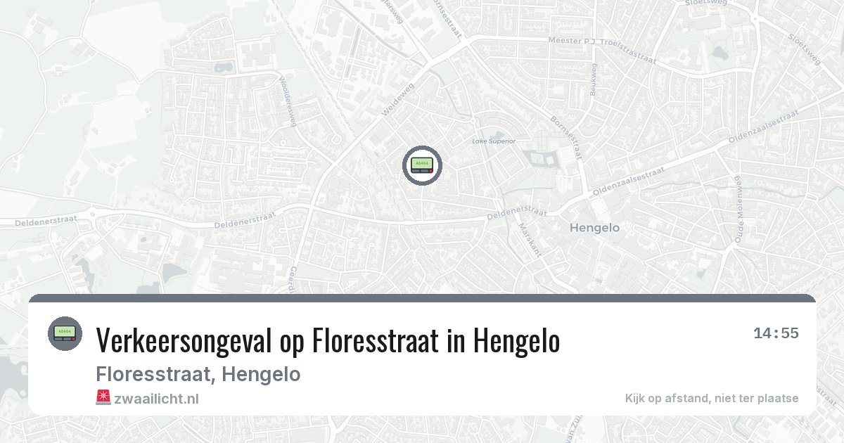 Verkeersongeval op Floresstraat in Hengelo — 5 jul 2026