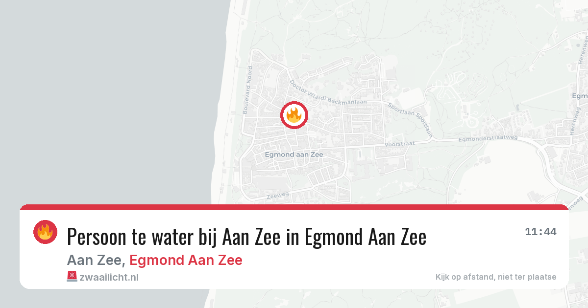 Persoon te water bij Aan Zee in Egmond Aan Zee — 9 jul 2026