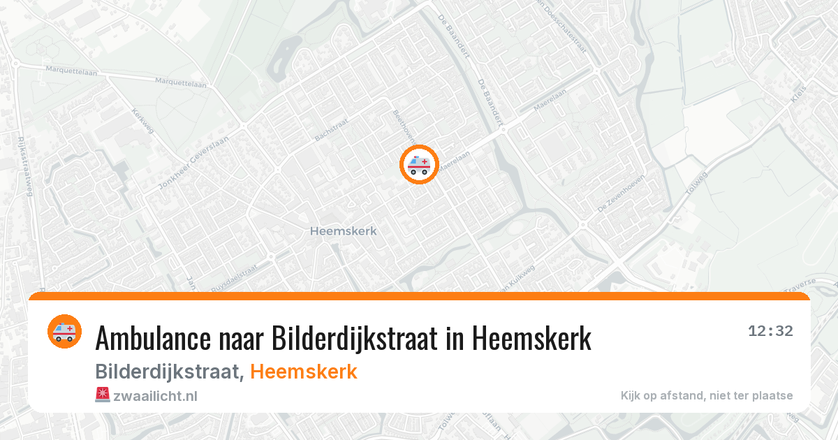 Ambulance naar Bilderdijkstraat in Heemskerk — 17 jul 2026
