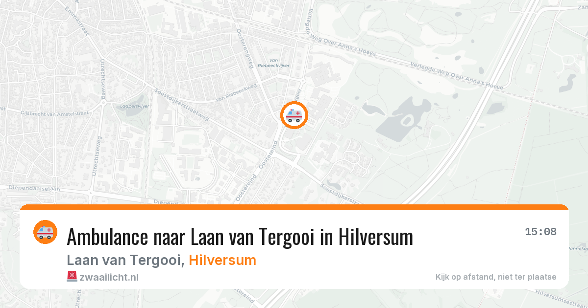Ambulance naar Laan van Tergooi in Hilversum — 18 mei 2026