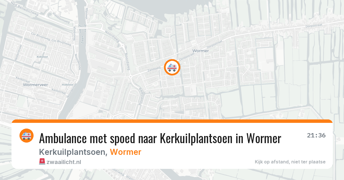 Ambulance met spoed naar Kerkuilplantsoen in Wormer — 11 jul 2026