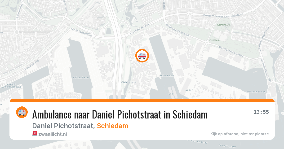 Ambulance naar Daniel Pichotstraat in Schiedam — 27 jul 2026