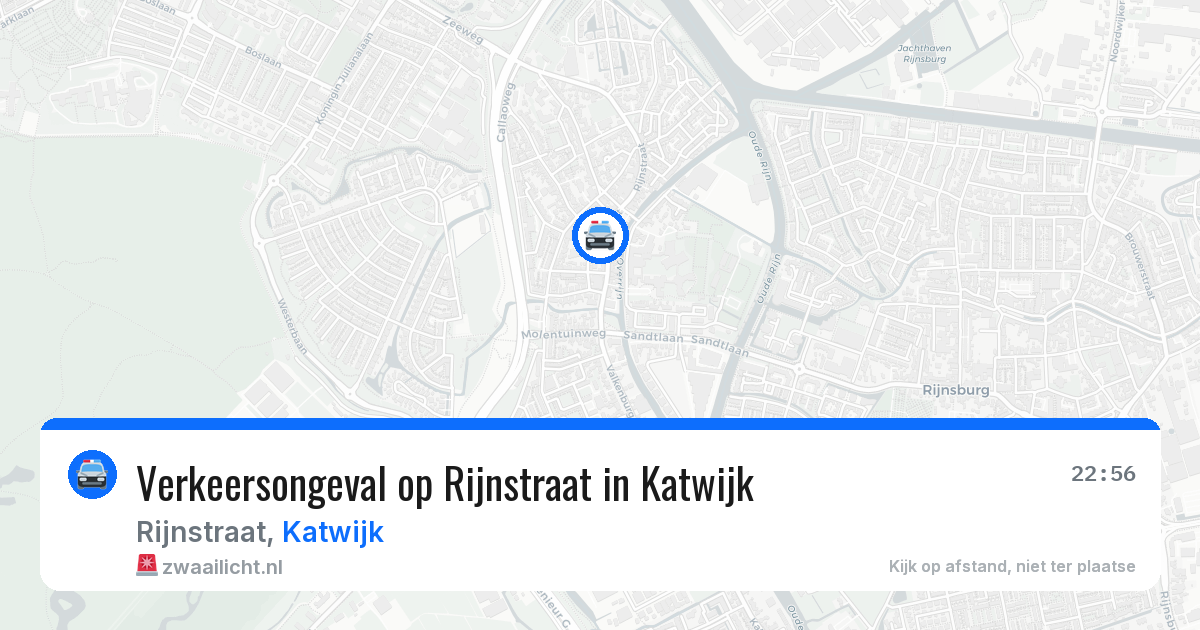 Verkeersongeval op Rijnstraat in Katwijk — 17 jul 2026