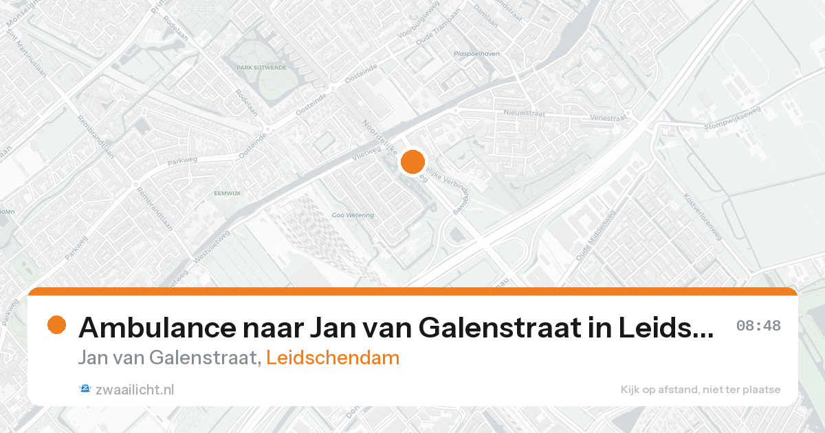 Ambulance naar Jan van Galenstraat in Leidschendam — 23 aug 2026
