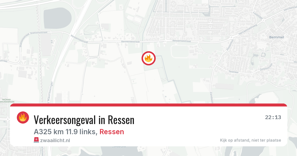 Verkeersongeval in Ressen — 17 mei 2026