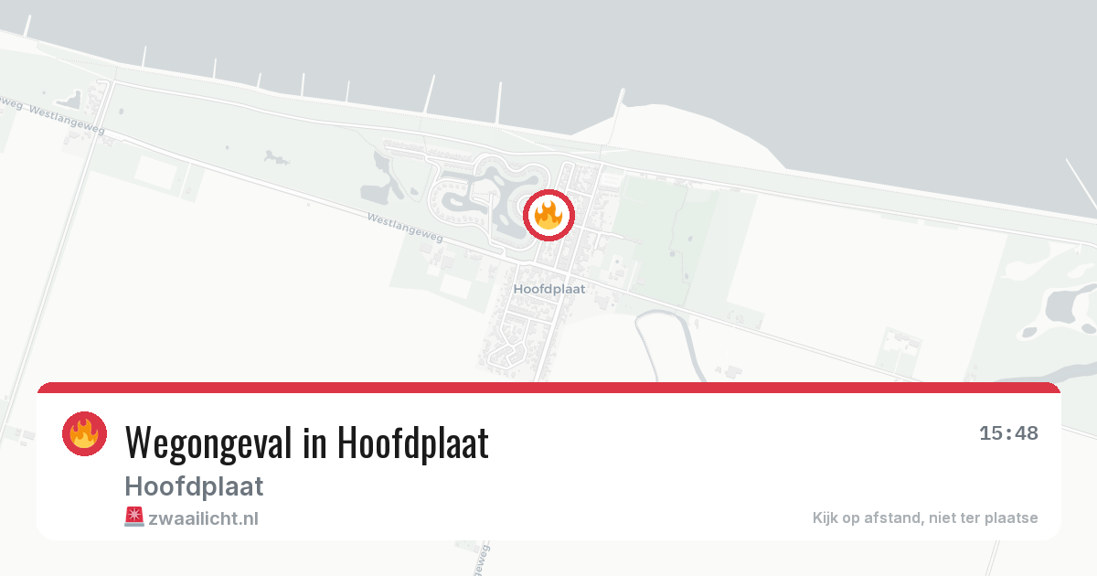 Wegongeval in Hoofdplaat — 28 jun 2026