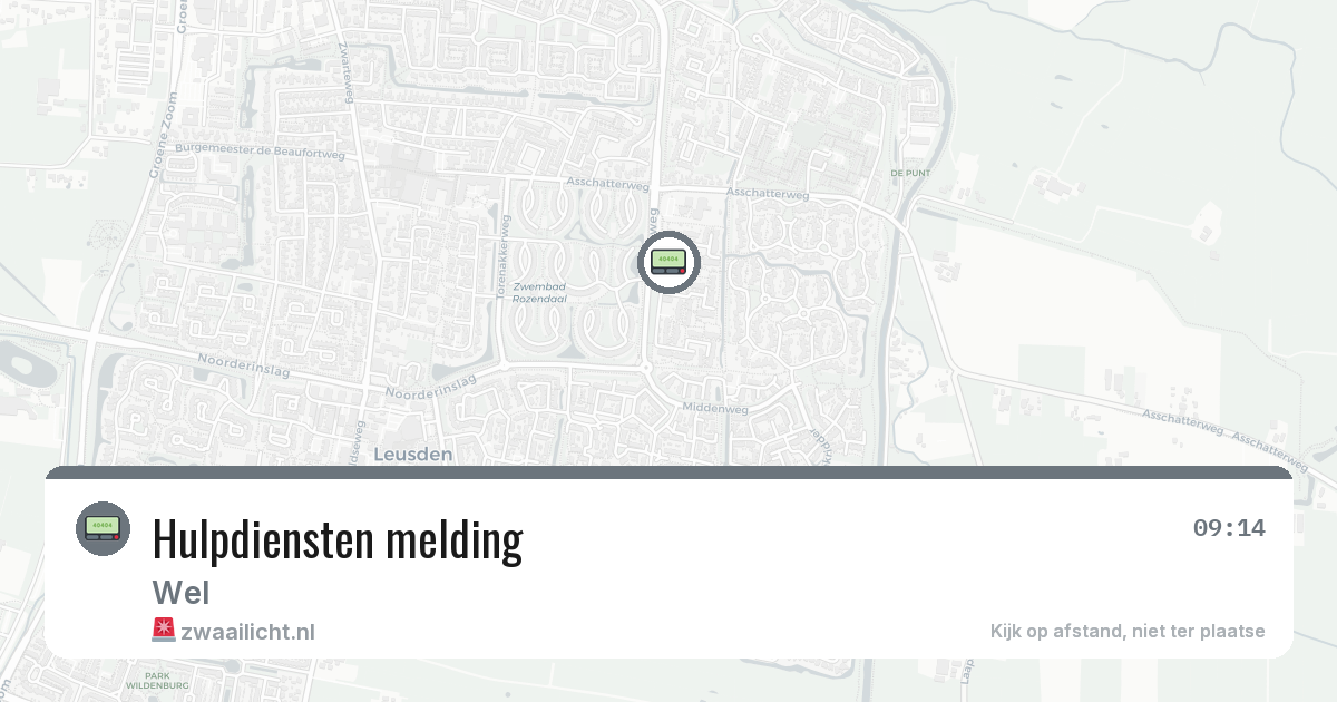 Hulpdiensten melding — 9 feb 2026