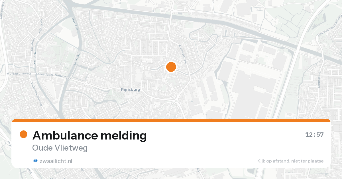 Ambulance melding — 18 mei 2026