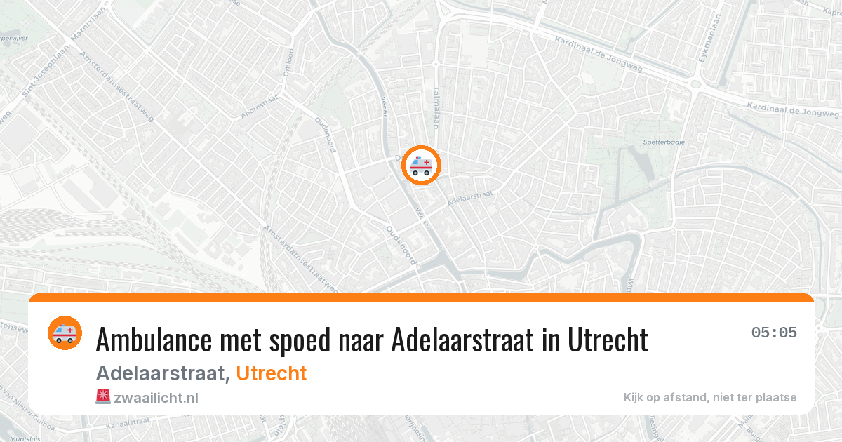 Ambulance met spoed naar Adelaarstraat in Utrecht — 31 mei 2026