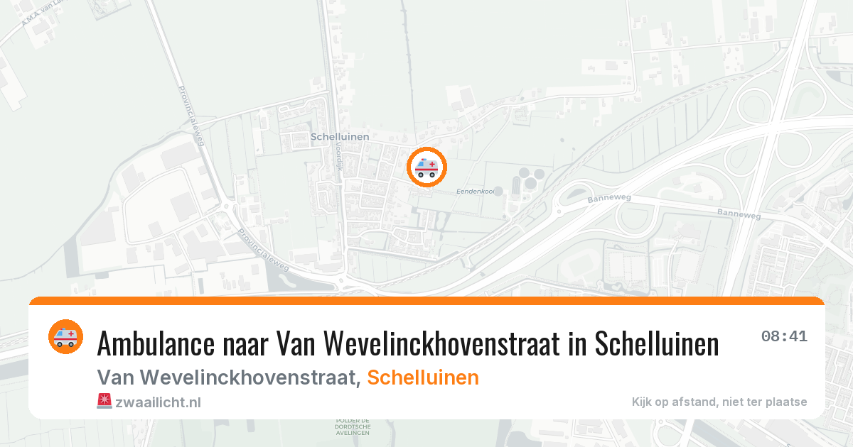 Ambulance naar Van Wevelinckhovenstraat in Schelluinen — 23 jun 2026