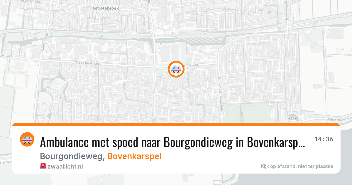 Ambulance met spoed naar Bourgondieweg in Bovenkarspel — 16 feb 2026
