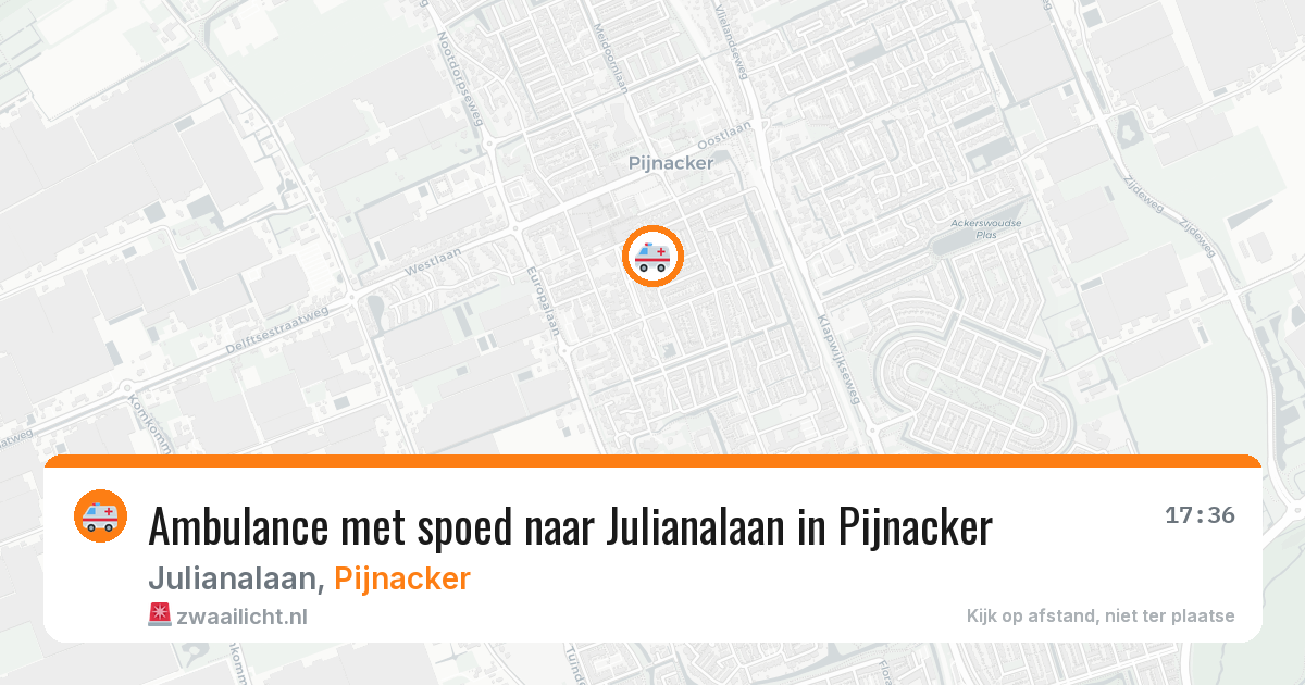 Ambulance met spoed naar Julianalaan in Pijnacker — 26 mei 2026