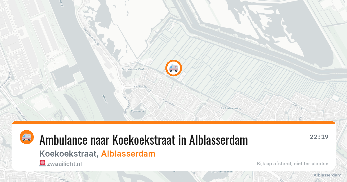Ambulance naar Koekoekstraat in Alblasserdam — 28 jan 2026