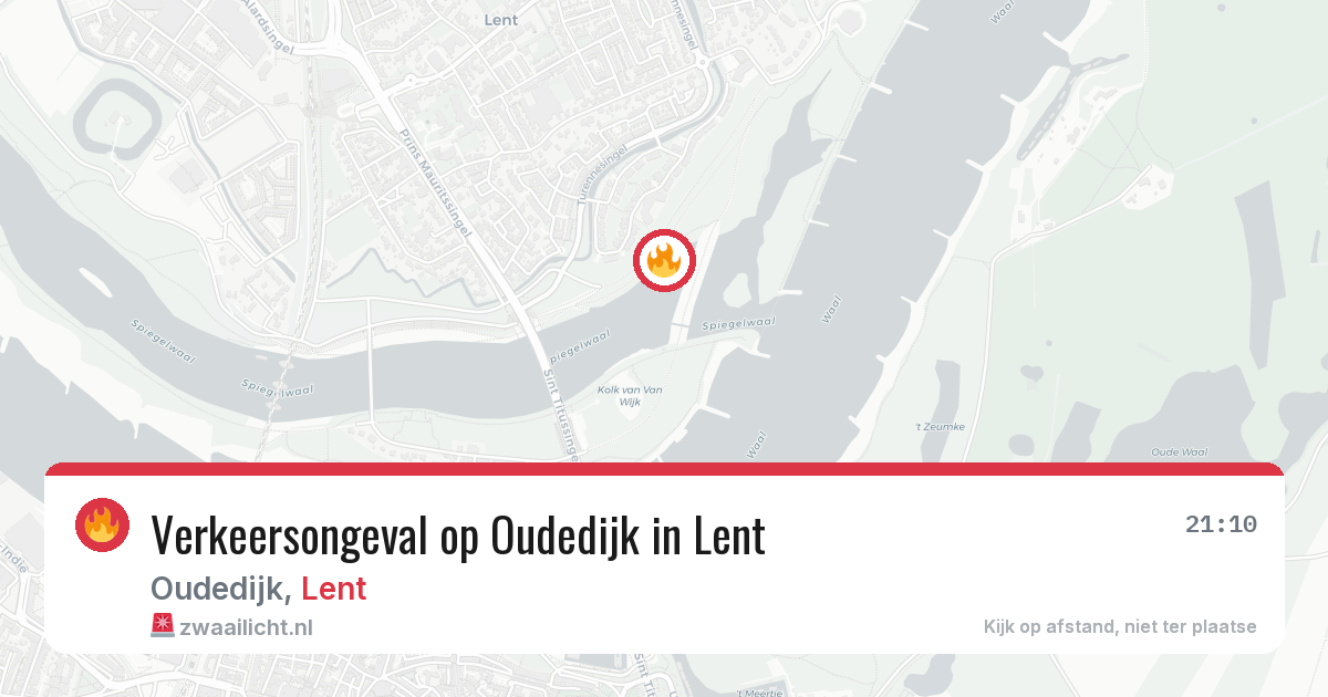 Verkeersongeval op Oudedijk in Lent — 24 jul 2026