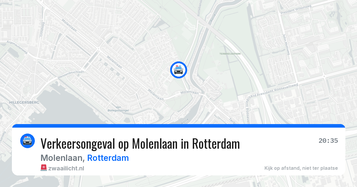 Verkeersongeval op Molenlaan in Rotterdam — 21 mei 2026