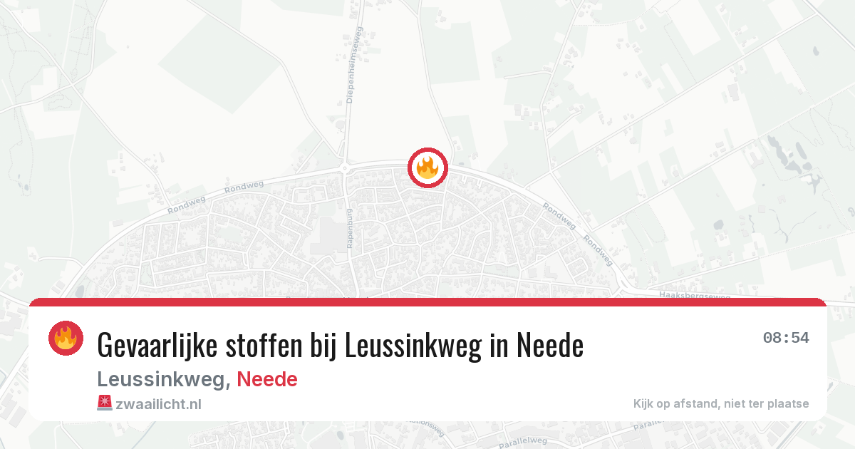 Gevaarlijke stoffen bij Leussinkweg in Neede — 17 jun 2026