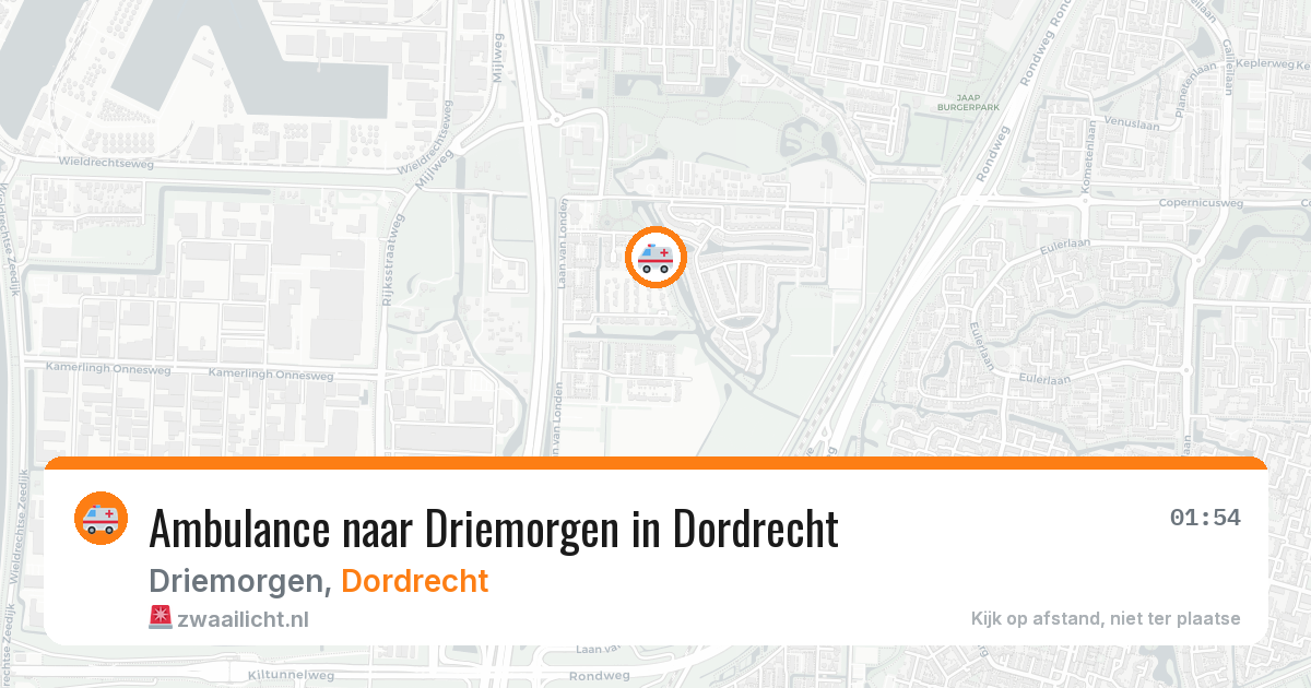 Ambulance naar Driemorgen in Dordrecht — 3 apr 2026