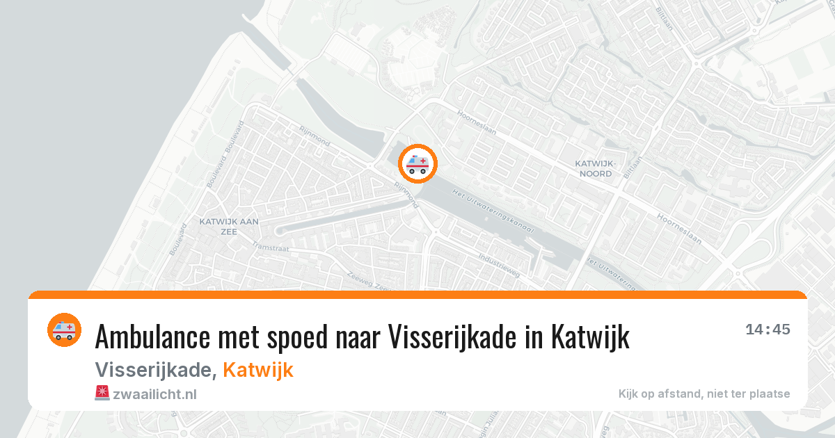 Ambulance met spoed naar Visserijkade in Katwijk — 28 jul 2026