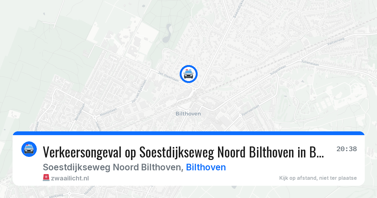 Verkeersongeval op Soestdijkseweg Noord Bilthoven in Bilthoven — 16 jun 2026