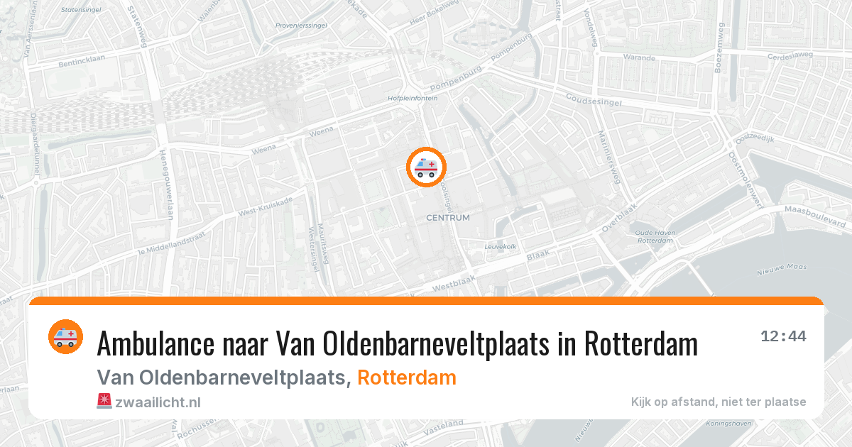 Ambulance naar Van Oldenbarneveltplaats in Rotterdam — 29 jan 2026