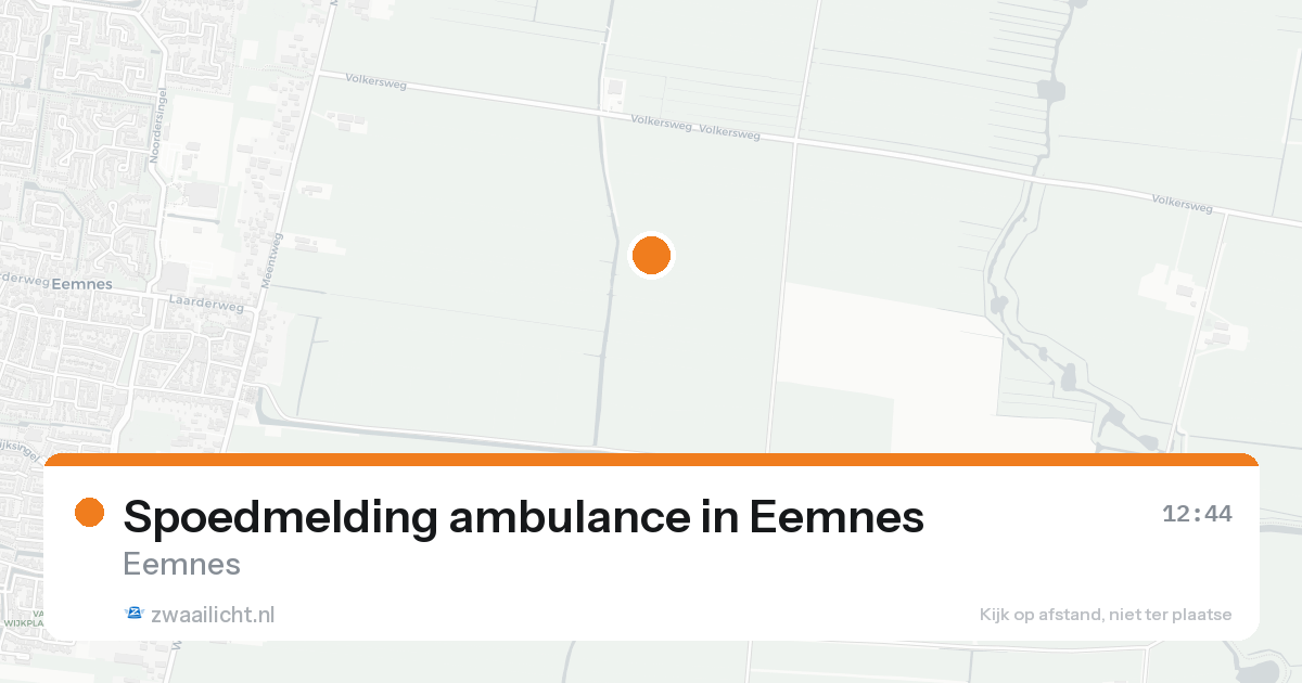 Spoedmelding ambulance in Eemnes — 16 aug 2026