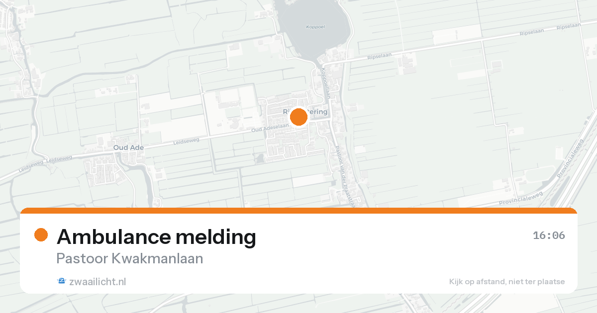 Ambulance melding — 22 mei 2026