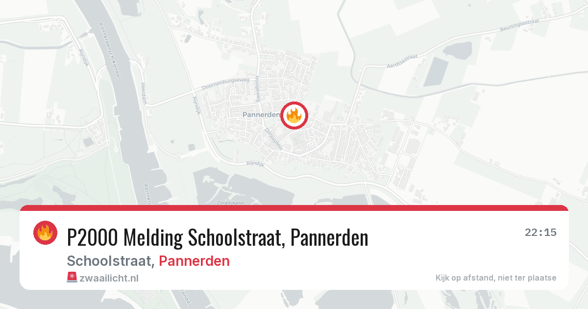 P2000 Melding Schoolstraat, Pannerden — 30 jan 2026
