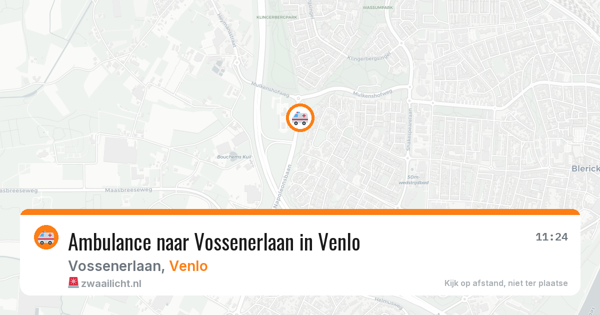 Ambulance naar Vossenerlaan in Venlo — 7 aug 2026
