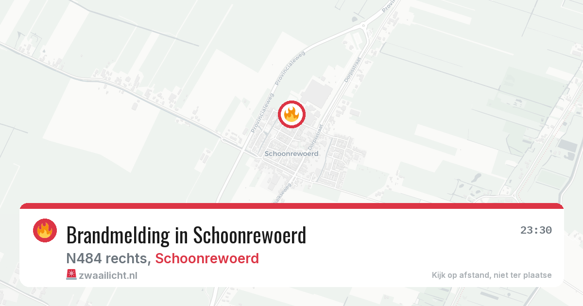 Brandmelding in Schoonrewoerd — 27 jun 2026