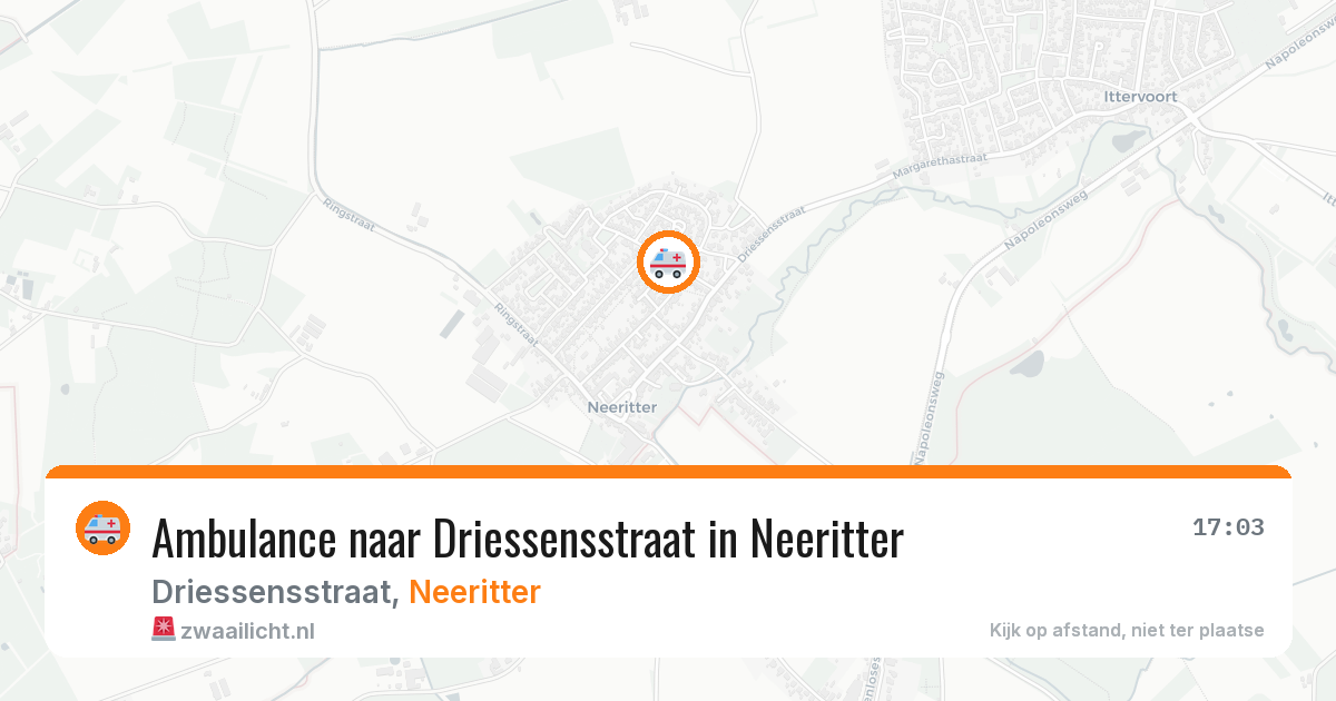 Ambulance naar Driessensstraat in Neeritter — 26 jun 2026