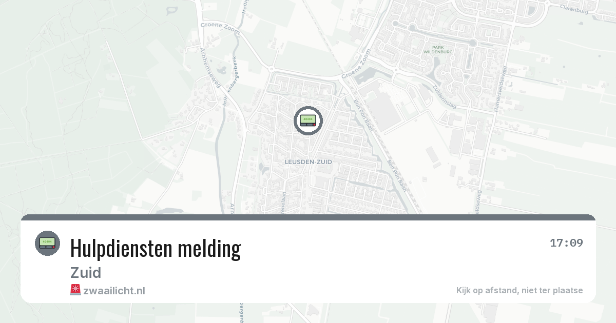 Hulpdiensten melding — 1 feb 2026