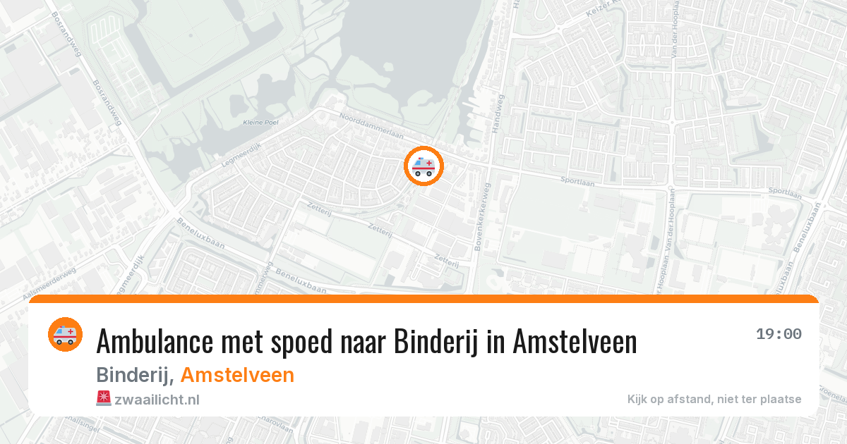 Ambulance met spoed naar Binderij in Amstelveen — 27 mei 2026