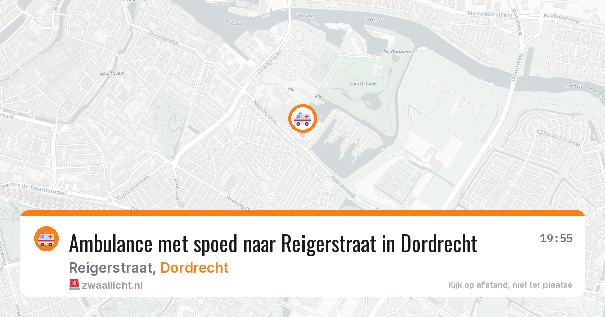 Ambulance met spoed naar Reigerstraat in Dordrecht — 28 mrt 2026