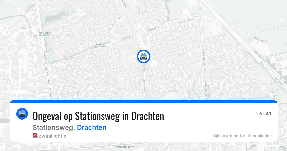 Ongeval op Stationsweg in Drachten — 11 aug 2026