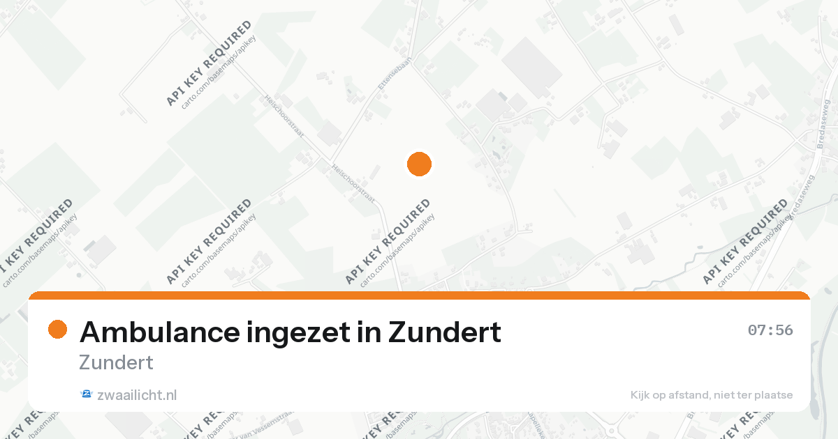 Ambulance ingezet in Zundert — 7 feb 2026