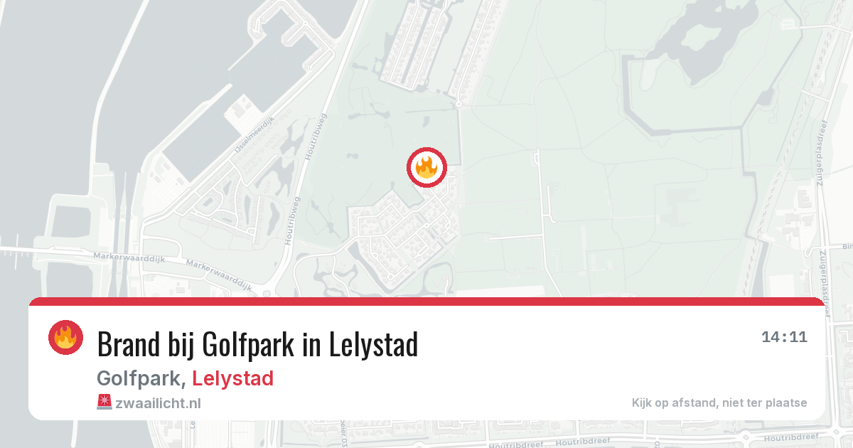 Brand bij Golfpark in Lelystad — 2 jul 2026
