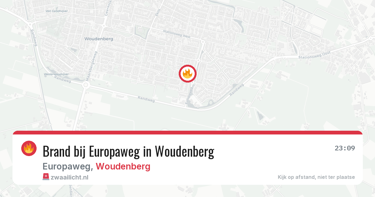 Brand bij Europaweg in Woudenberg — 19 jun 2026