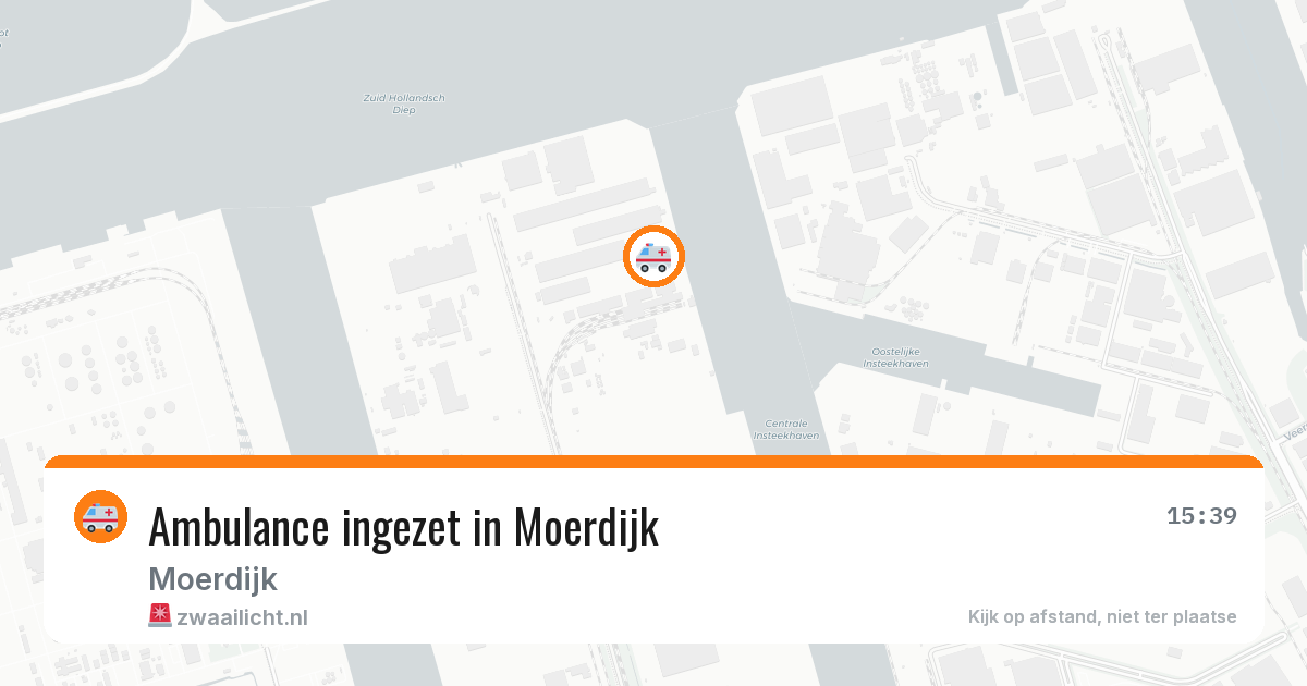 Ambulance ingezet in Moerdijk — 7 apr 2026