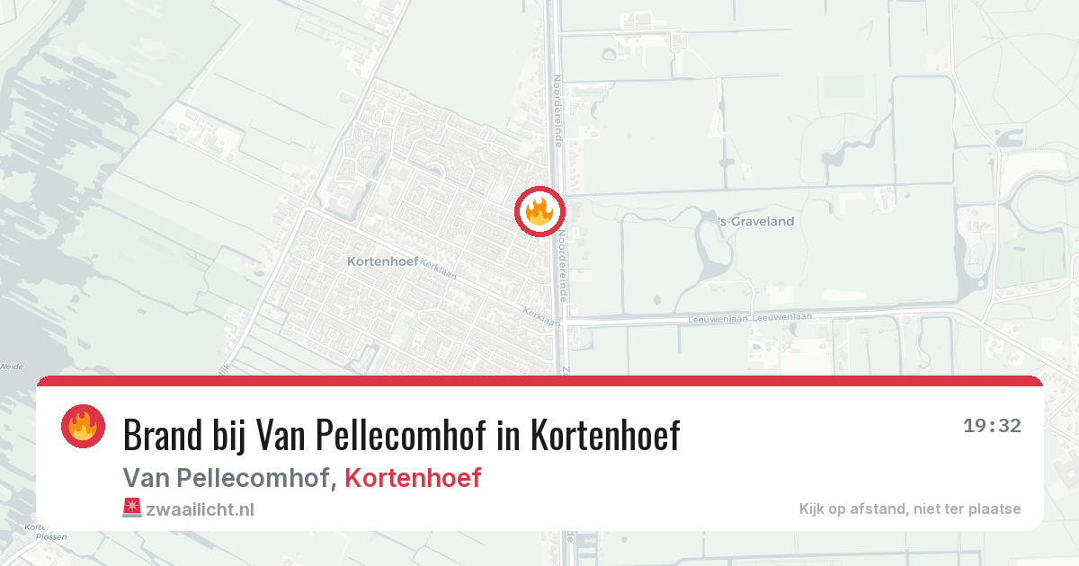Brand bij Van Pellecomhof in Kortenhoef — 12 aug 2026