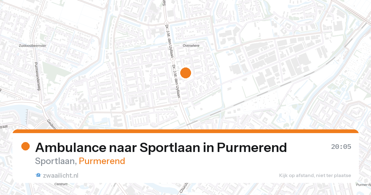 Ambulance naar Sportlaan in Purmerend — 21 jul 2026