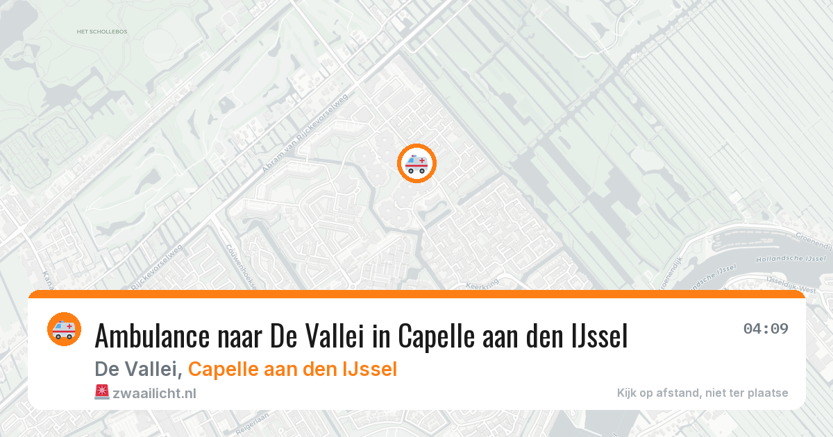 Ambulance naar De Vallei in Capelle aan den IJssel — 14 jul 2026