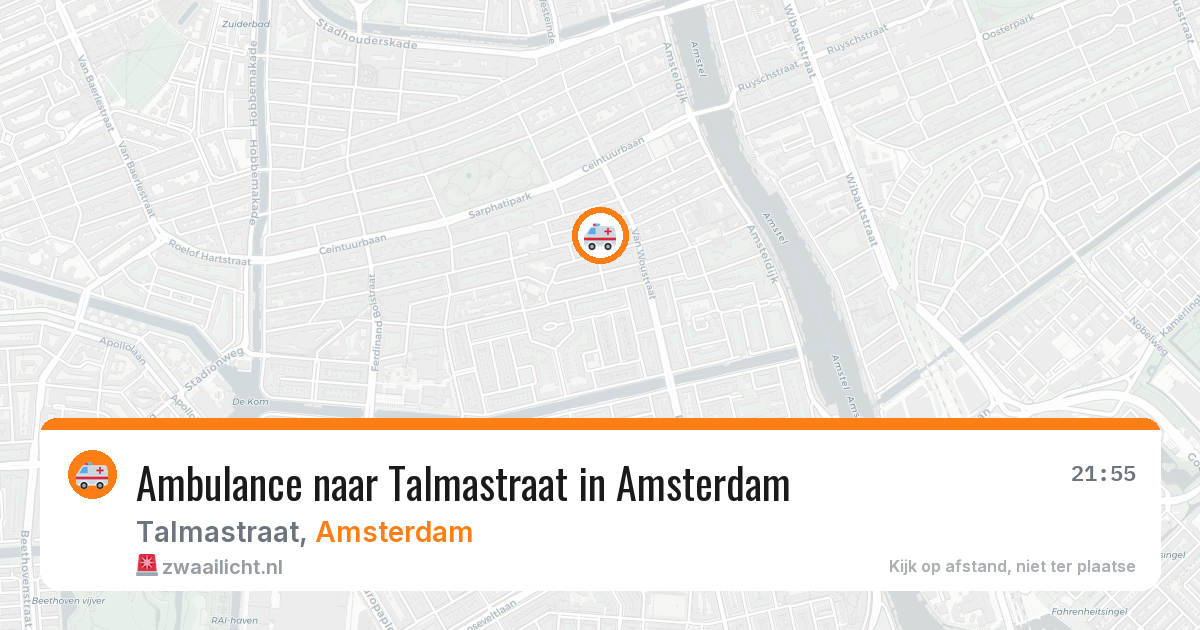 Ambulance naar Talmastraat in Amsterdam — 19 mei 2026